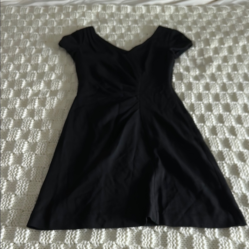 Banana Republic Black Sheath V-Neck Dress